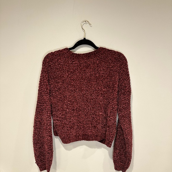 Sanctuary Maroon Chenille Sweater - Picture 5 of 6